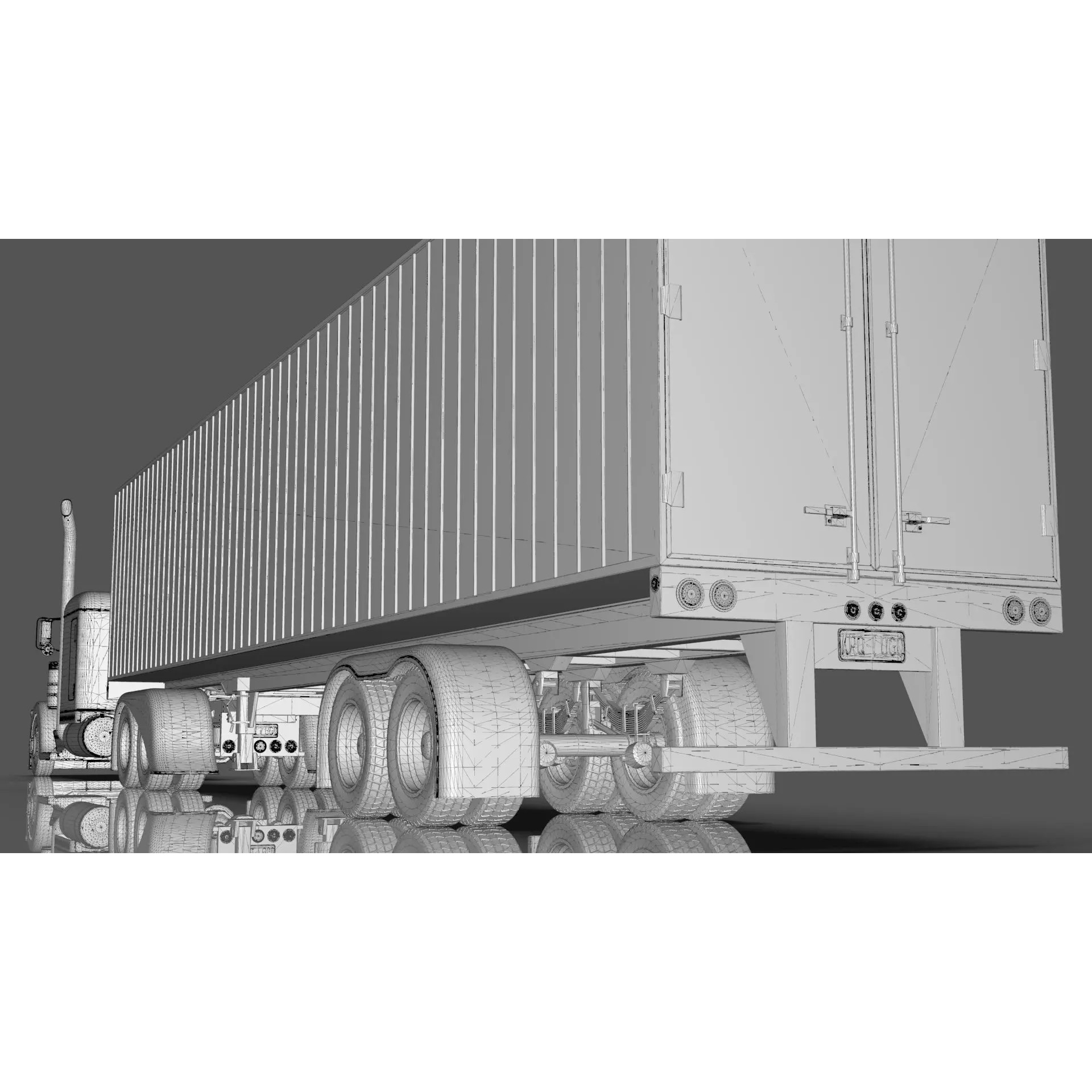 Bad Bunny's Peterbilt 389 - Game-Ready 3D Model - View 46