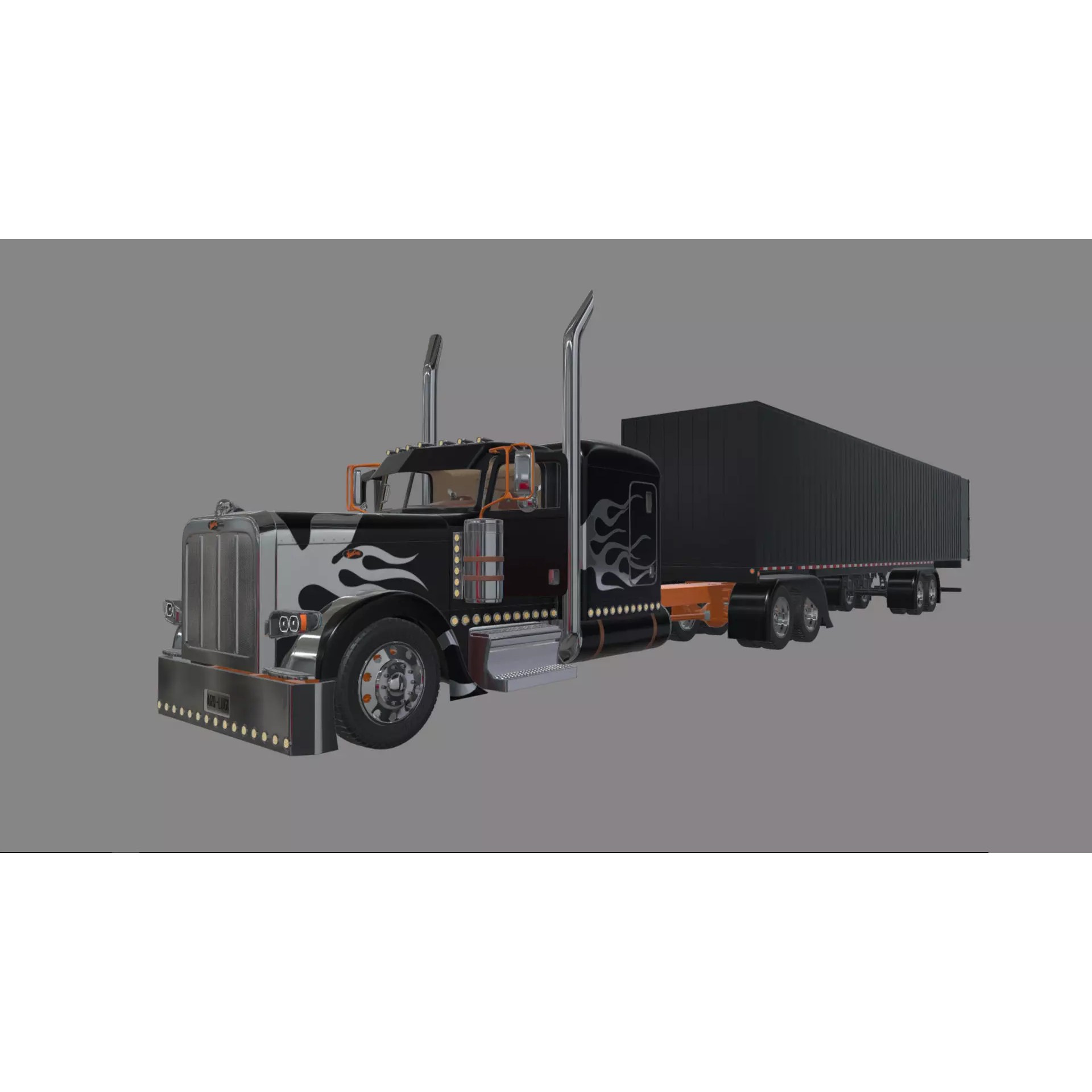 Bad Bunny's Peterbilt 389 - Game-Ready 3D Model - View 50