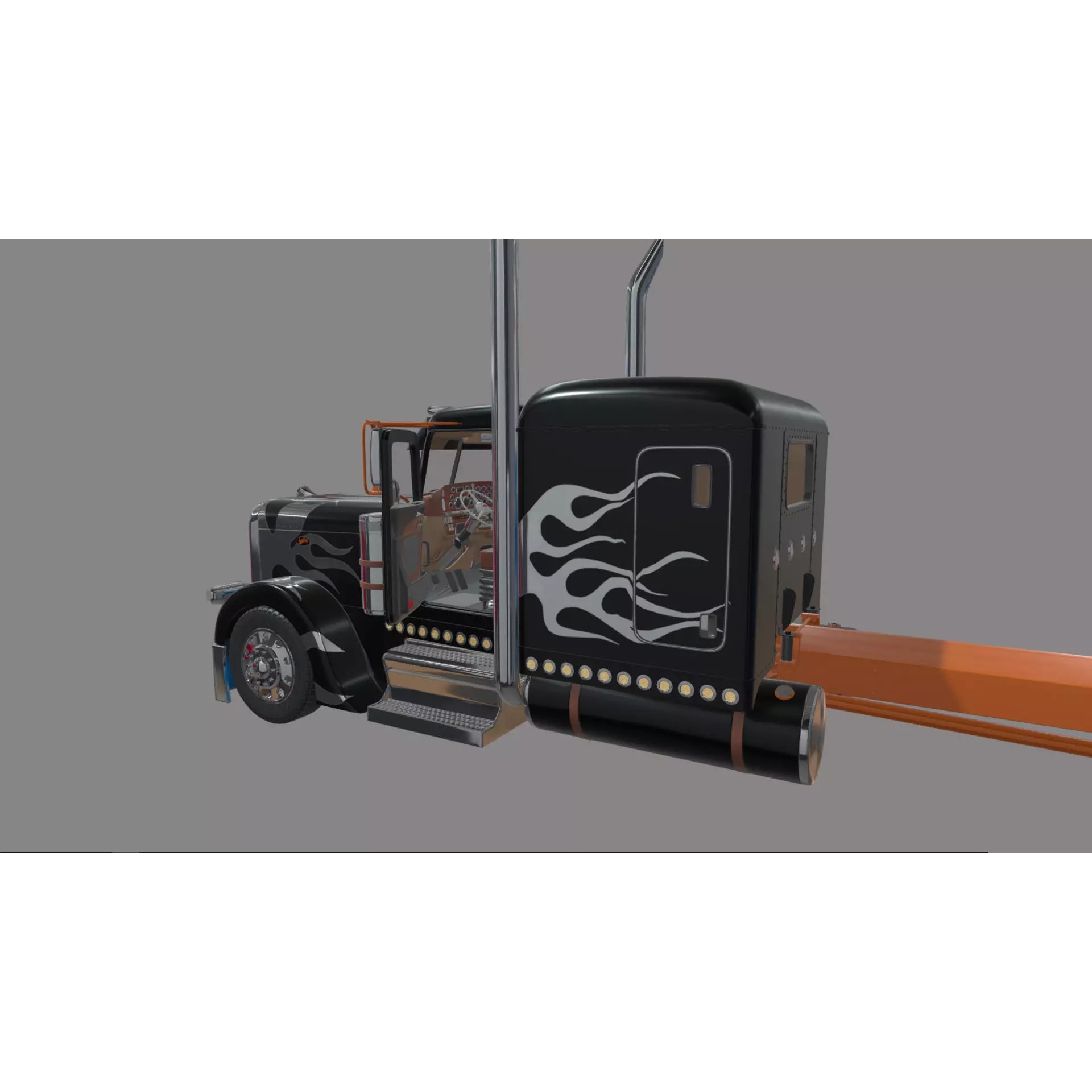Bad Bunny's Peterbilt 389 - Game-Ready 3D Model - View 51