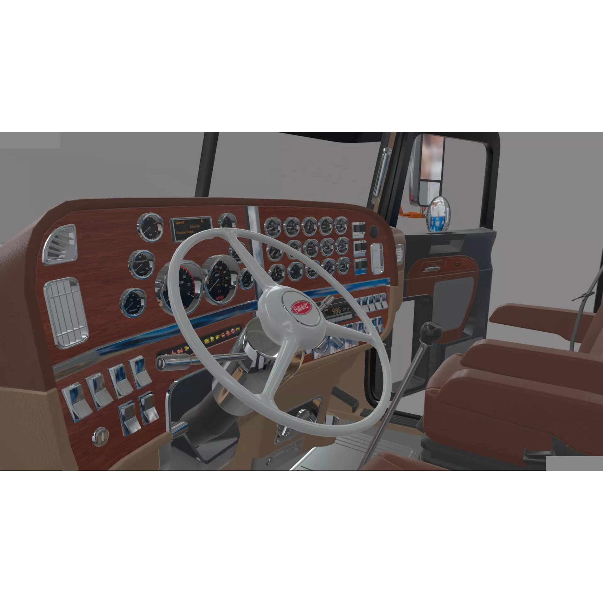 Bad Bunny's Peterbilt 389 - Game-Ready 3D Model - View 53