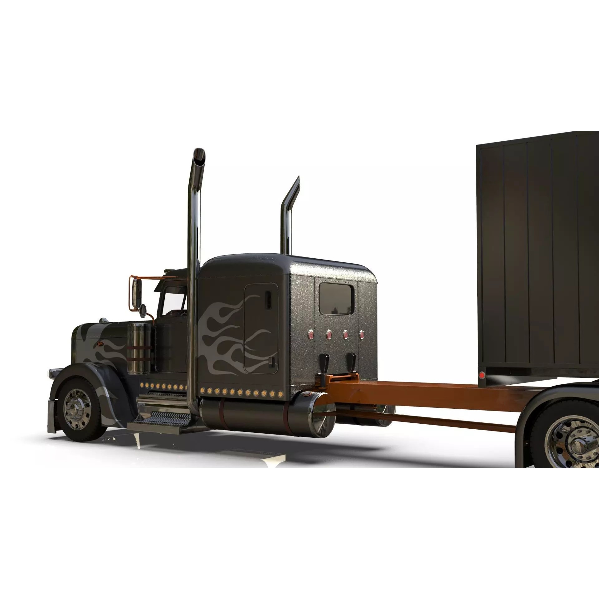 Bad Bunny's Peterbilt 389 - Game-Ready 3D Model - View 6