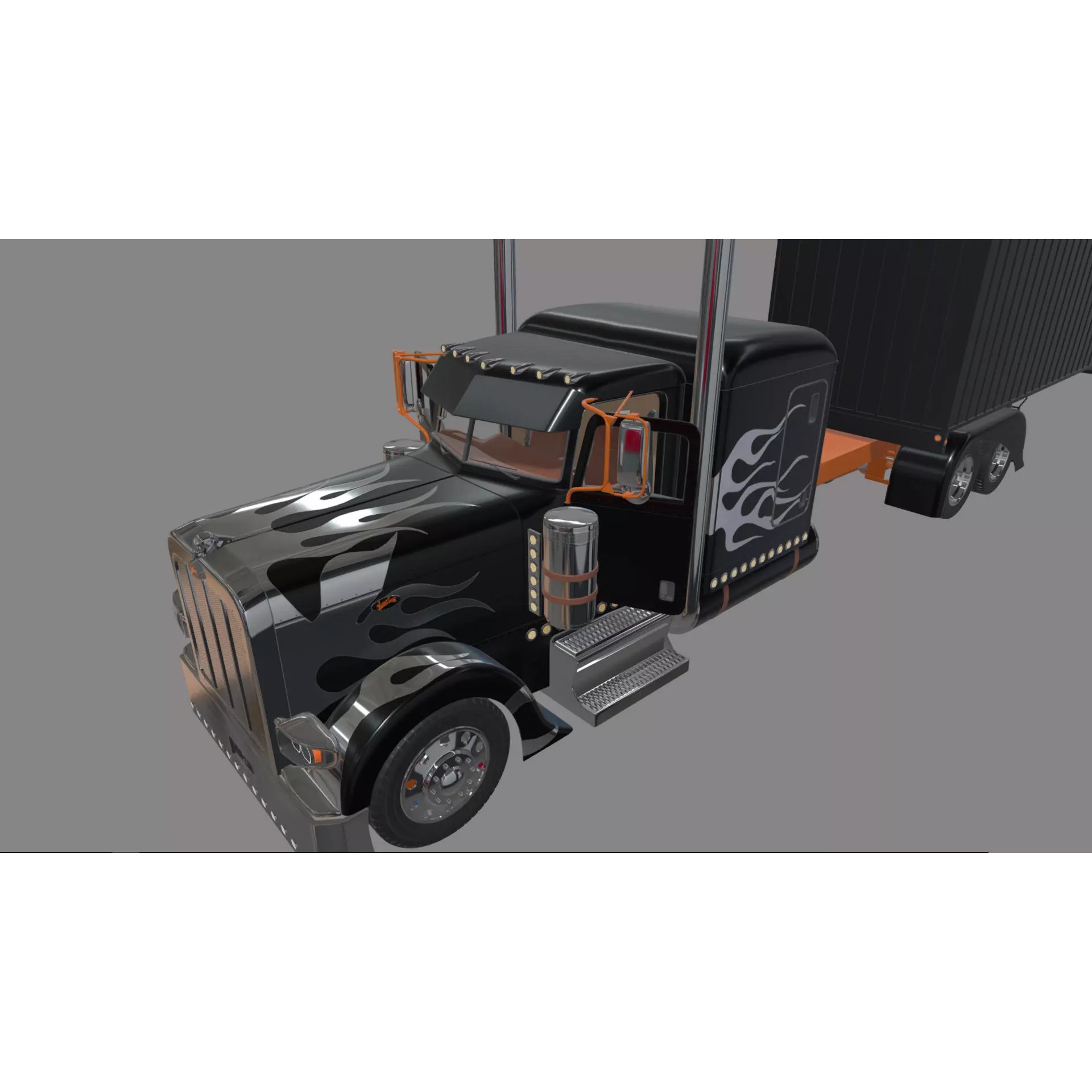 Bad Bunny's Peterbilt 389 - Game-Ready 3D Model - View 67