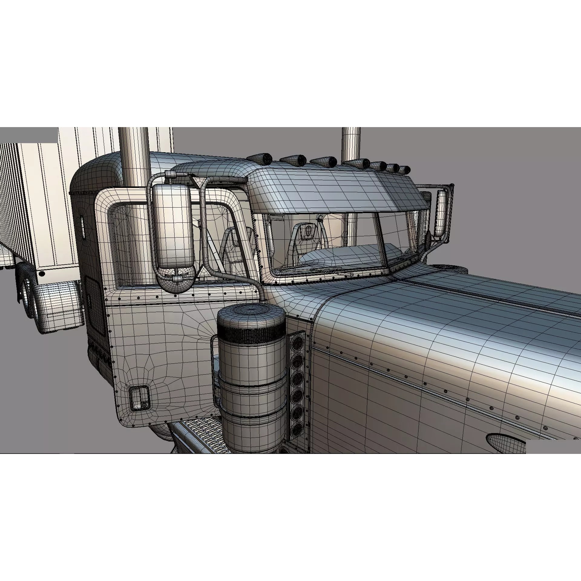 Bad Bunny's Peterbilt 389 - Game-Ready 3D Model - View 73