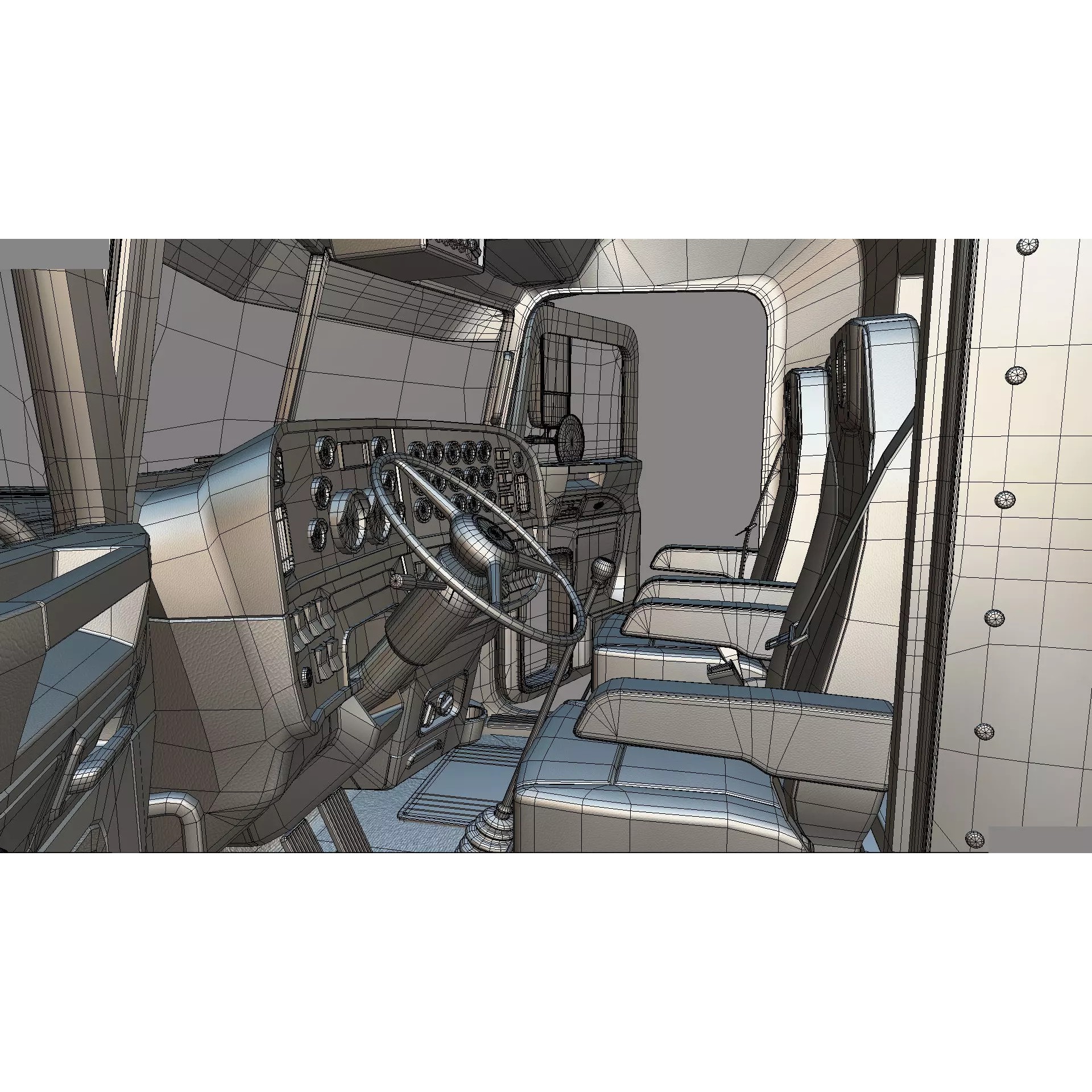 Bad Bunny's Peterbilt 389 - Game-Ready 3D Model - View 76