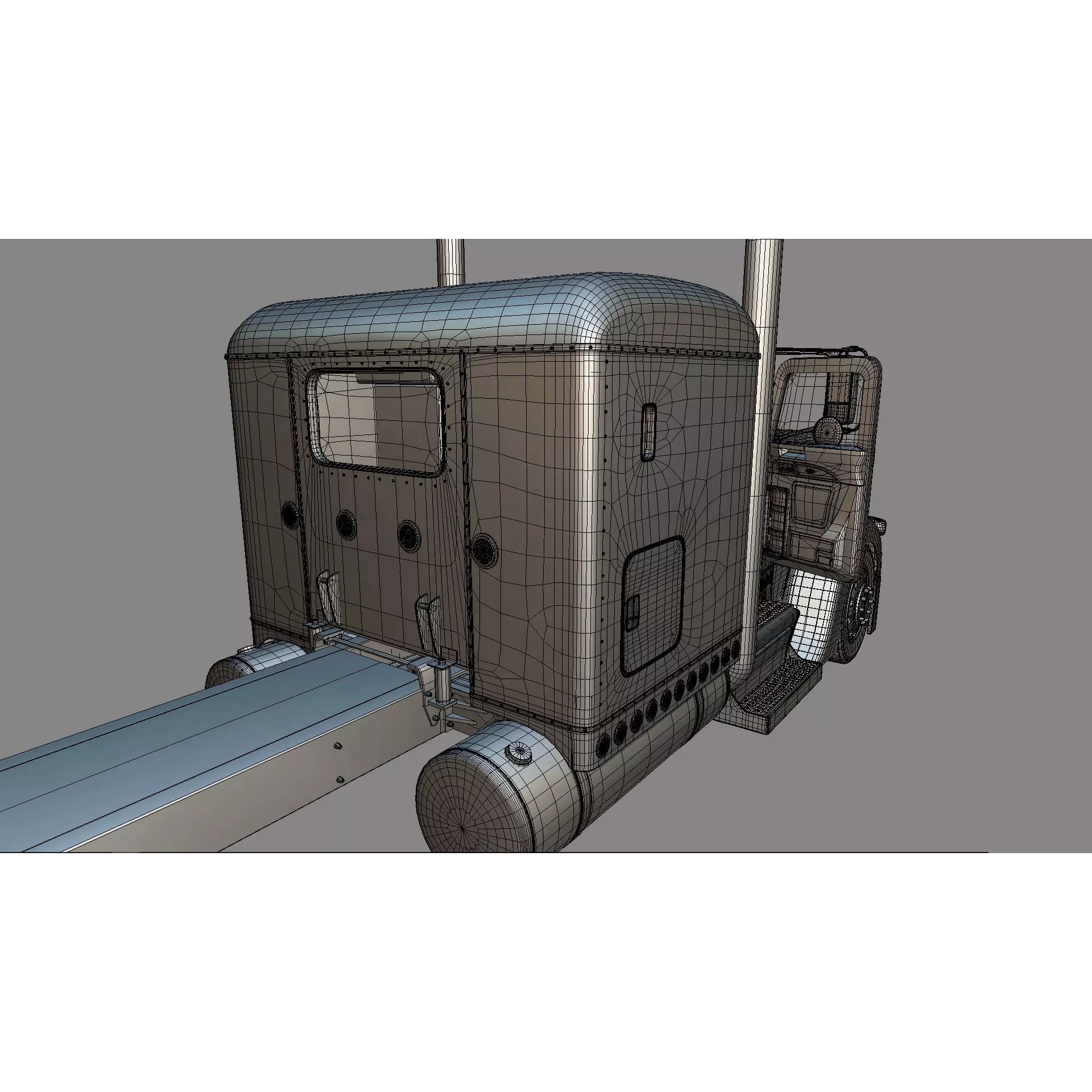 Bad Bunny's Peterbilt 389 - Game-Ready 3D Model - View 85