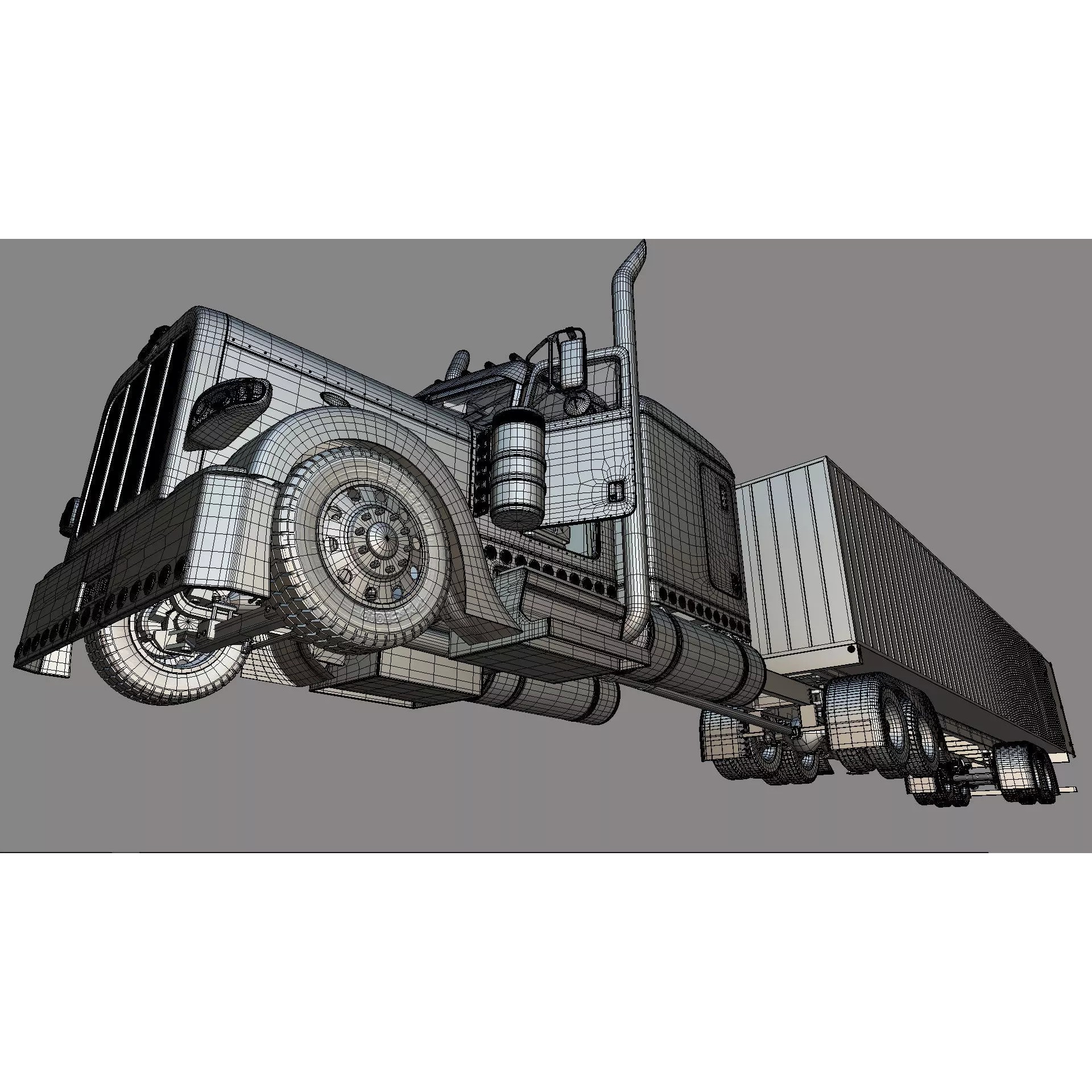 Bad Bunny's Peterbilt 389 - Game-Ready 3D Model - View 90