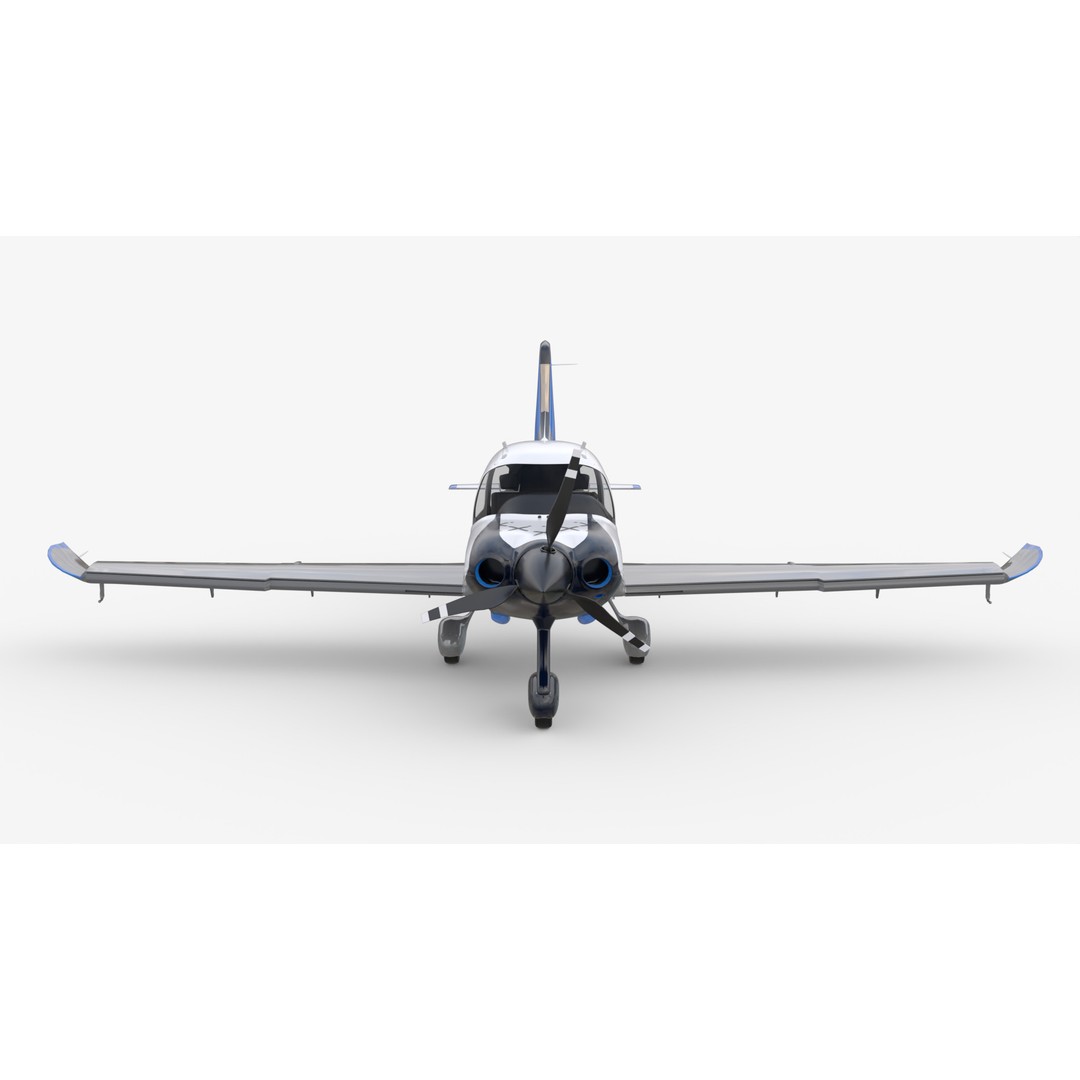 Aircraft Propeller 3D Model – Low Poly Game Asset, Rigged, PBR Textures - View 10
