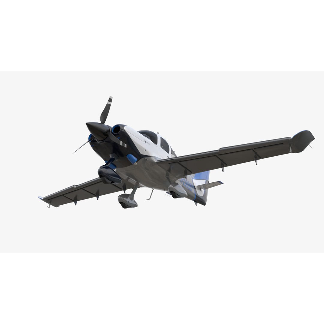 Aircraft Propeller 3D Model – Low Poly Game Asset, Rigged, PBR Textures - View 11
