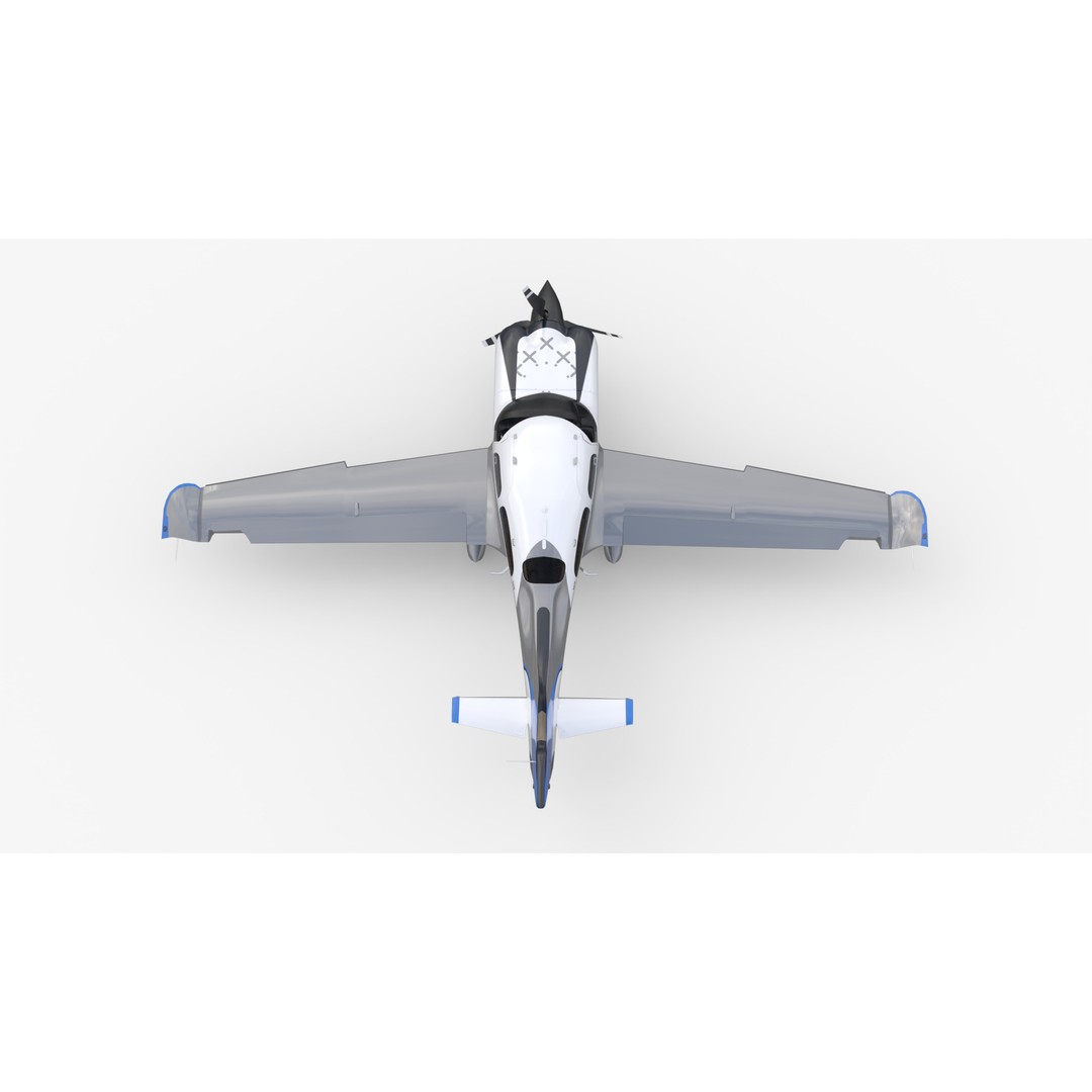 Aircraft Propeller 3D Model – Low Poly Game Asset, Rigged, PBR Textures - View 12