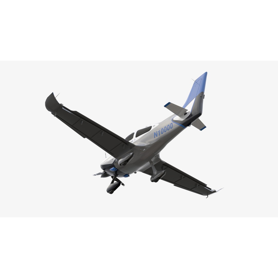 Aircraft Propeller 3D Model – Low Poly Game Asset, Rigged, PBR Textures - View 14