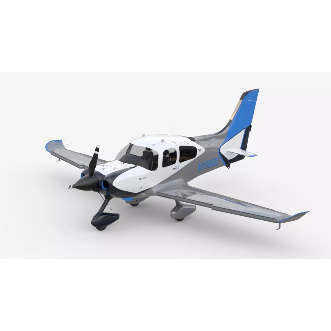 Aircraft Propeller 3D Model – Low Poly Game Asset, Rigged, PBR Textures - View 2