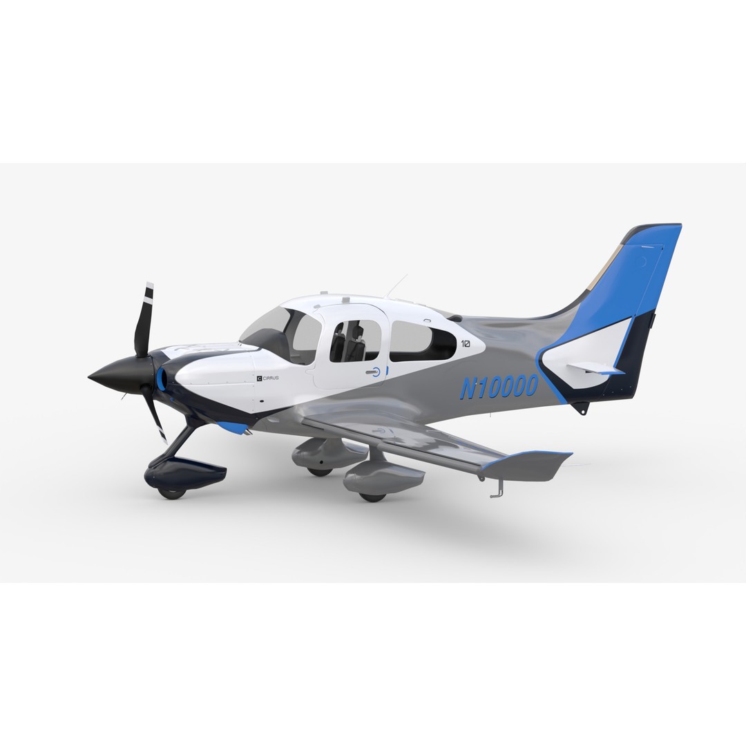 Aircraft Propeller 3D Model – Low Poly Game Asset, Rigged, PBR Textures - View 3