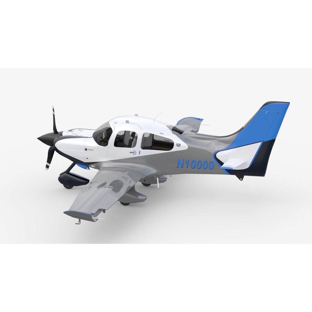 Aircraft Propeller 3D Model – Low Poly Game Asset, Rigged, PBR Textures - View 4