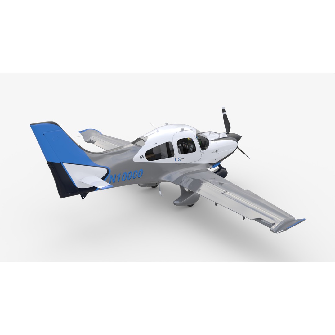 Aircraft Propeller 3D Model – Low Poly Game Asset, Rigged, PBR Textures - View 7