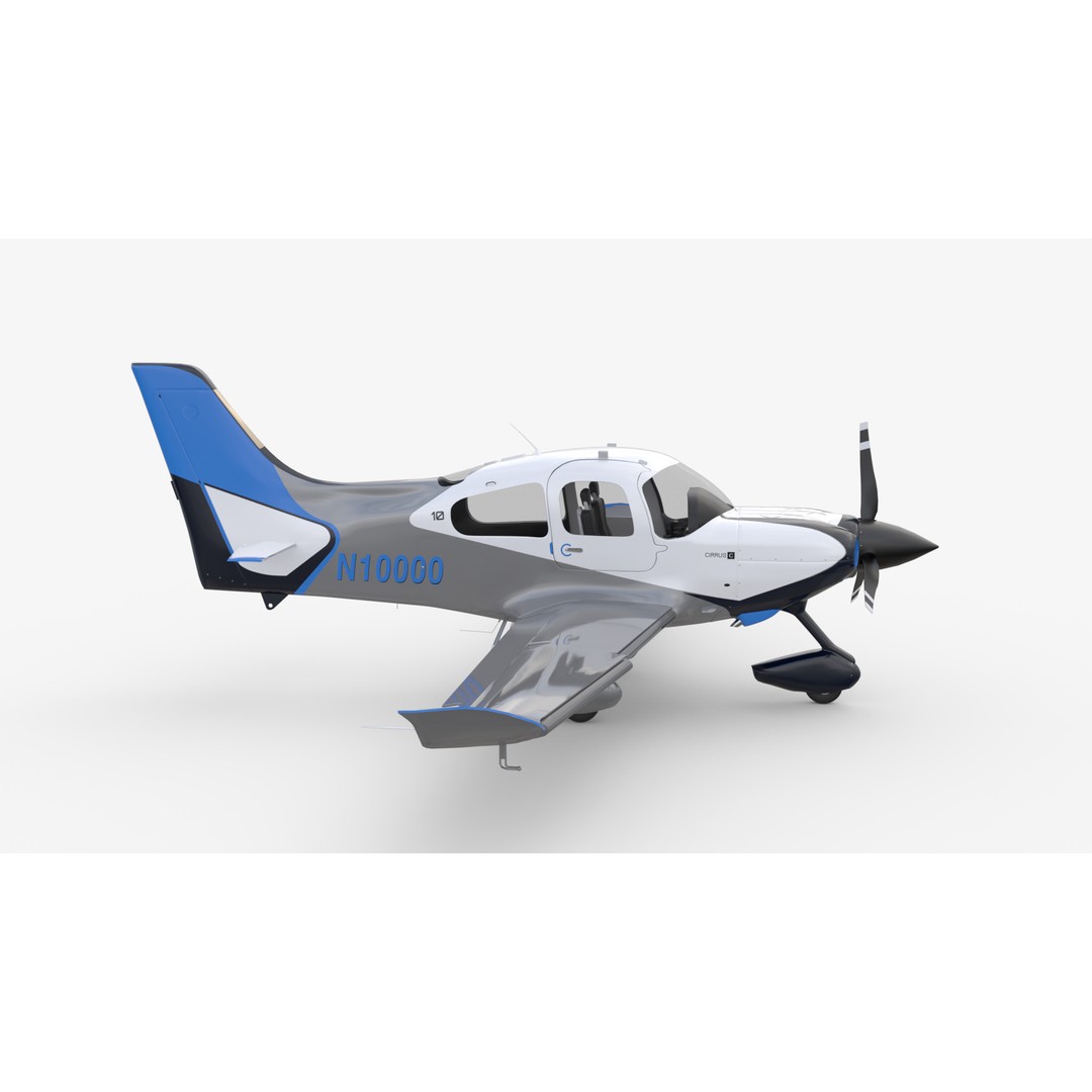 Aircraft Propeller 3D Model – Low Poly Game Asset, Rigged, PBR Textures - View 8