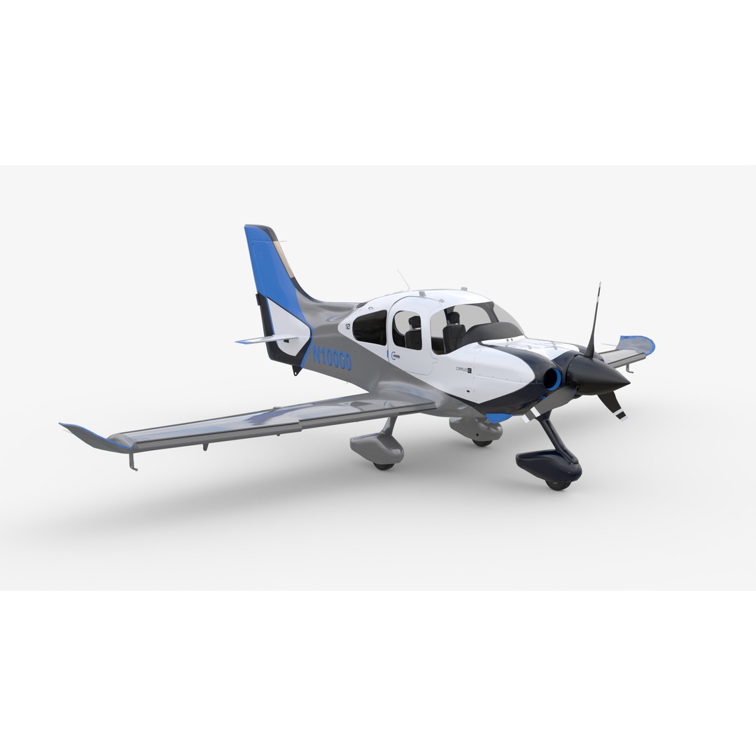 Aircraft Propeller 3D Model – Low Poly Game Asset, Rigged, PBR Textures - View 9