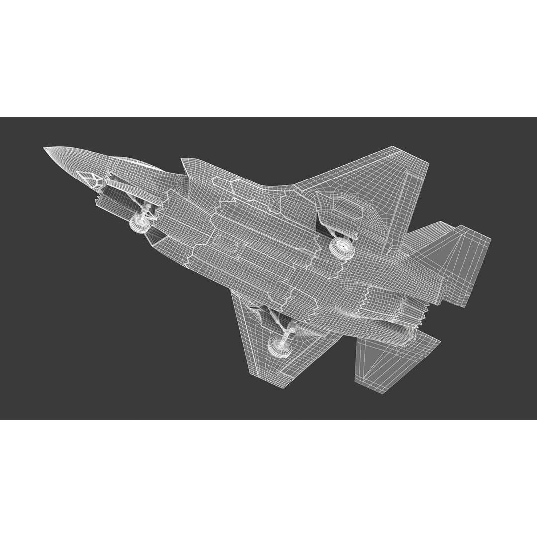 Lockheed Martin F-35 Lightning II 3D Model – Low-Poly PBR Aircraft, FBX & OBJ - View 3