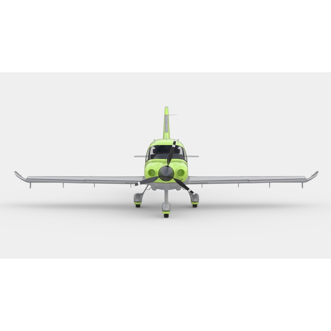Aircraft Propeller 3D Model – Low Poly Rigged Asset, FBX, OBJ, Blender - View 10