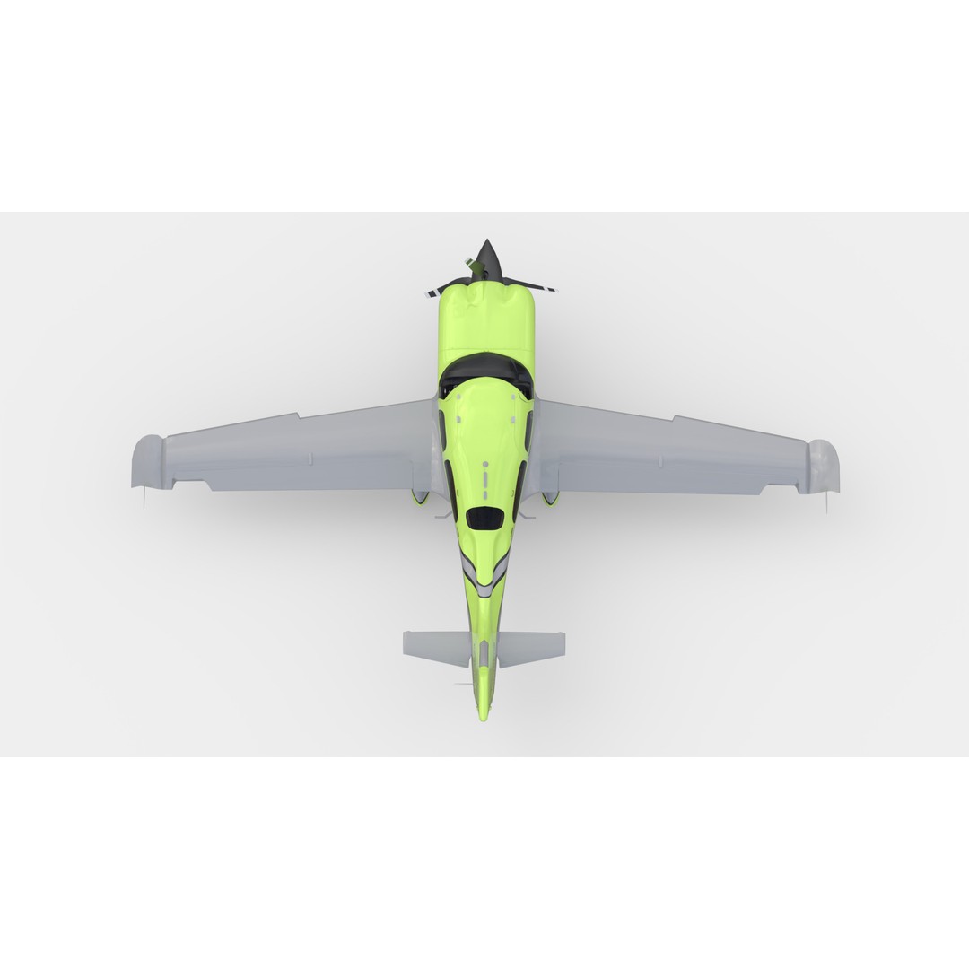 Aircraft Propeller 3D Model – Low Poly Rigged Asset, FBX, OBJ, Blender - View 11