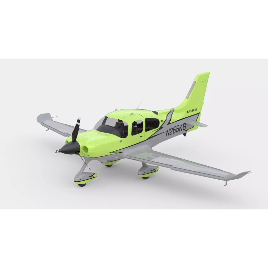 Aircraft Propeller 3D Model – Low Poly Rigged Asset, FBX, OBJ, Blender - View 2