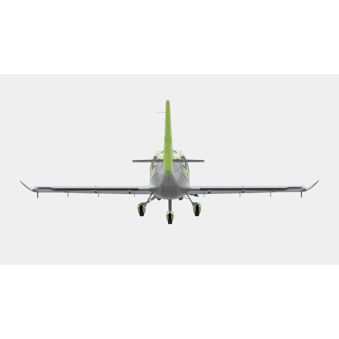 Aircraft Propeller 3D Model – Low Poly Rigged Asset, FBX, OBJ, Blender - View 4