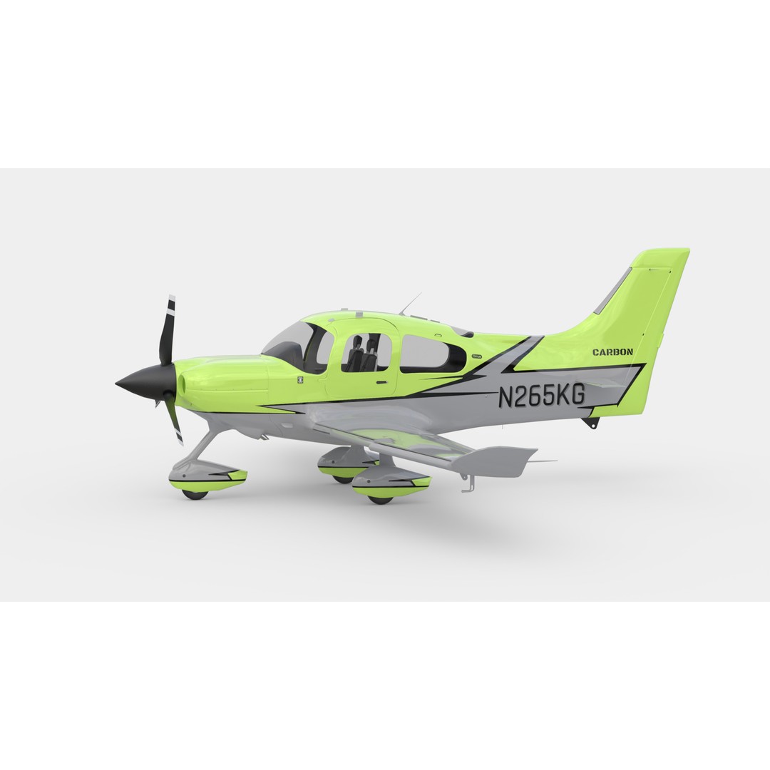 Aircraft Propeller 3D Model – Low Poly Rigged Asset, FBX, OBJ, Blender - View 5
