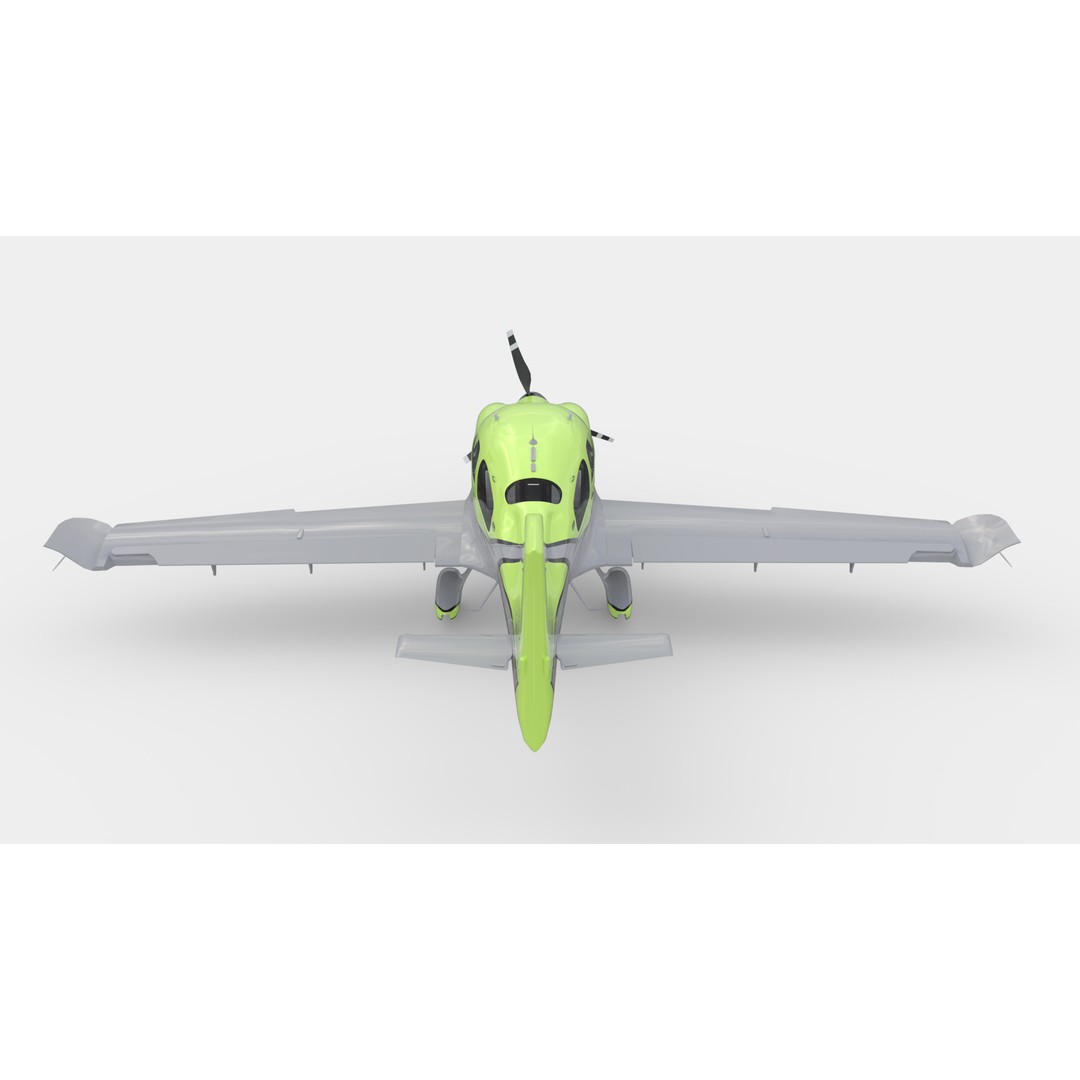 Aircraft Propeller 3D Model – Low Poly Rigged Asset, FBX, OBJ, Blender - View 6