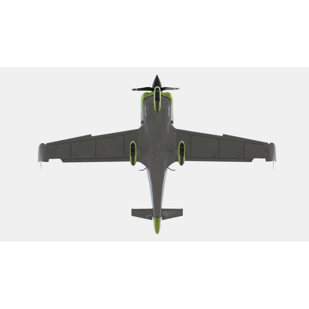 Aircraft Propeller 3D Model – Low Poly Rigged Asset, FBX, OBJ, Blender - View 7