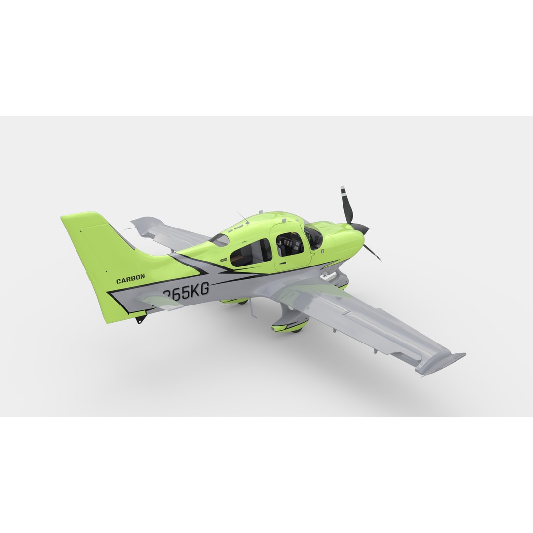 Aircraft Propeller 3D Model – Low Poly Rigged Asset, FBX, OBJ, Blender - View 8
