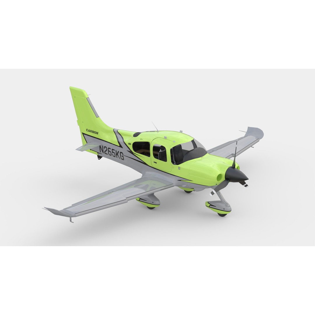 Aircraft Propeller 3D Model – Low Poly Rigged Asset, FBX, OBJ, Blender - View 9