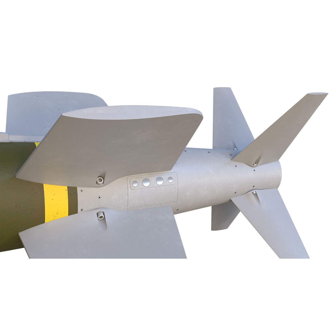 SPICE-2000 Guided Bomb 3D Model – Low Poly Military Asset, FBX - View 12