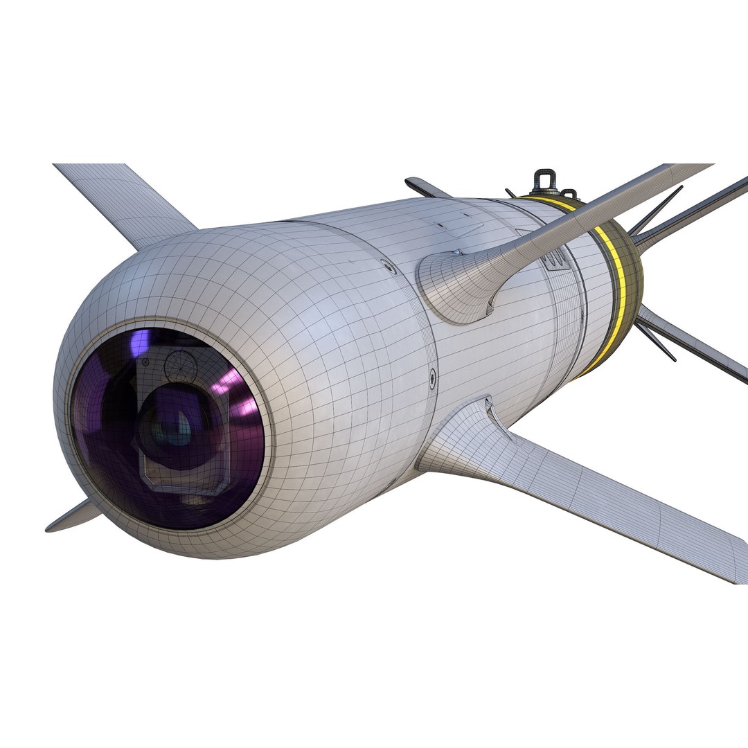 SPICE-2000 Guided Bomb 3D Model – Low Poly Military Asset, FBX - View 17