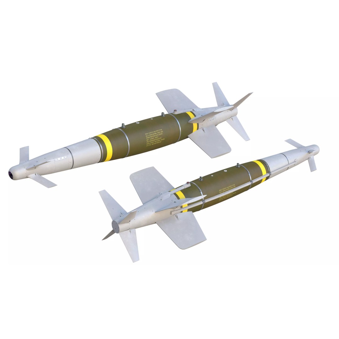 SPICE-2000 Guided Bomb 3D Model – Low Poly Military Asset, FBX - View 2