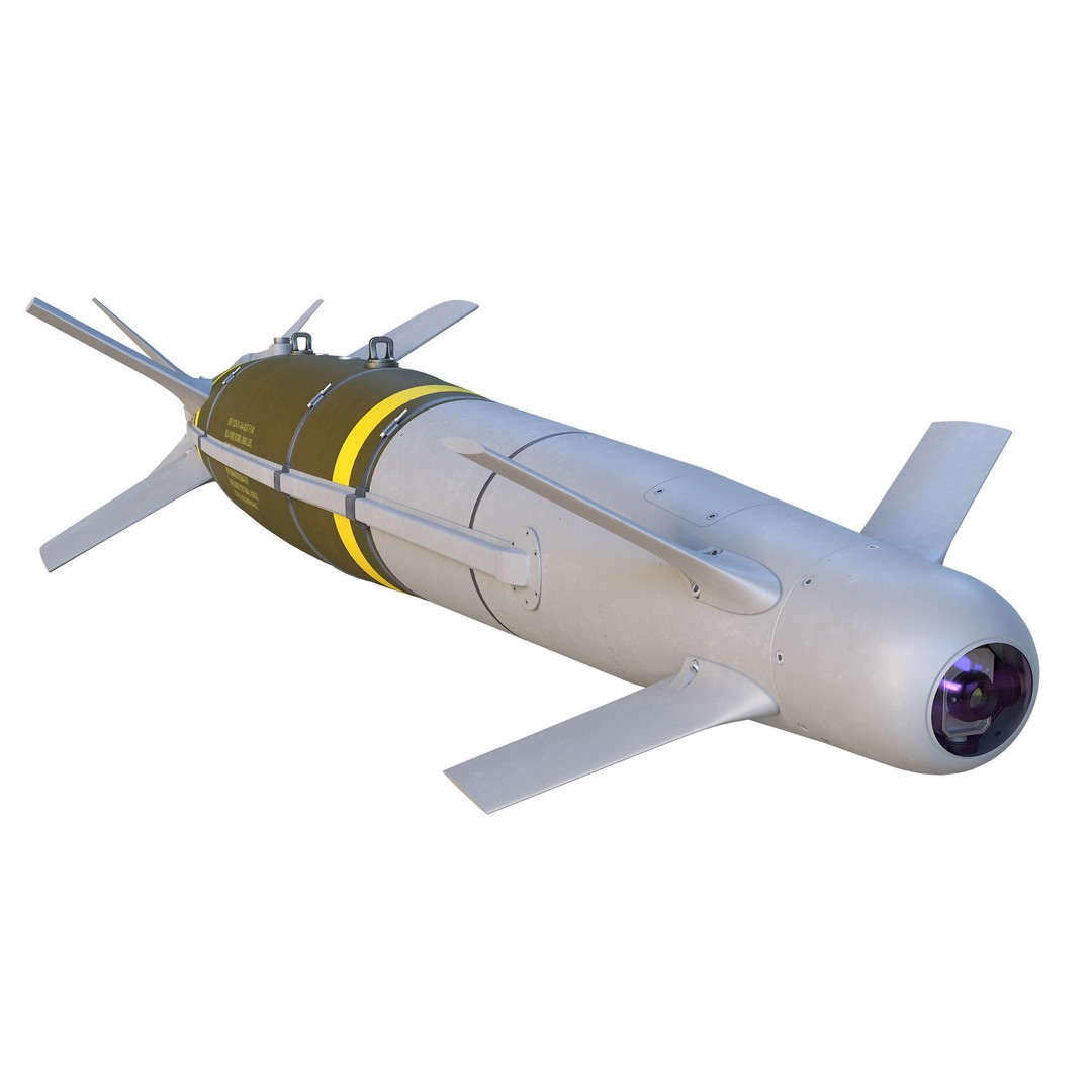 SPICE-2000 Guided Bomb 3D Model – Low Poly Military Asset, FBX - View 5