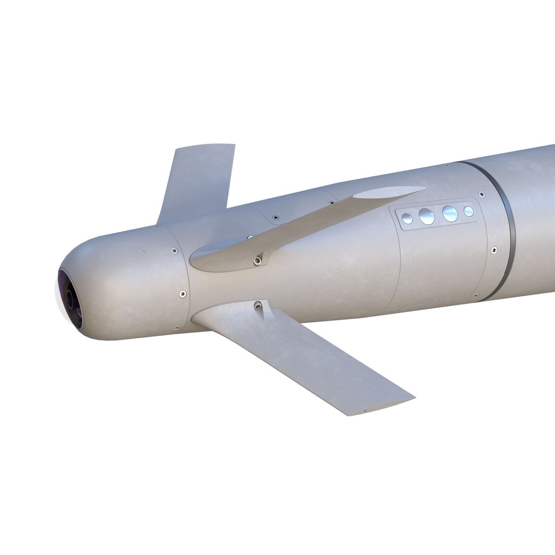 SPICE-2000 Guided Bomb 3D Model – Low Poly Military Asset, FBX - View 9