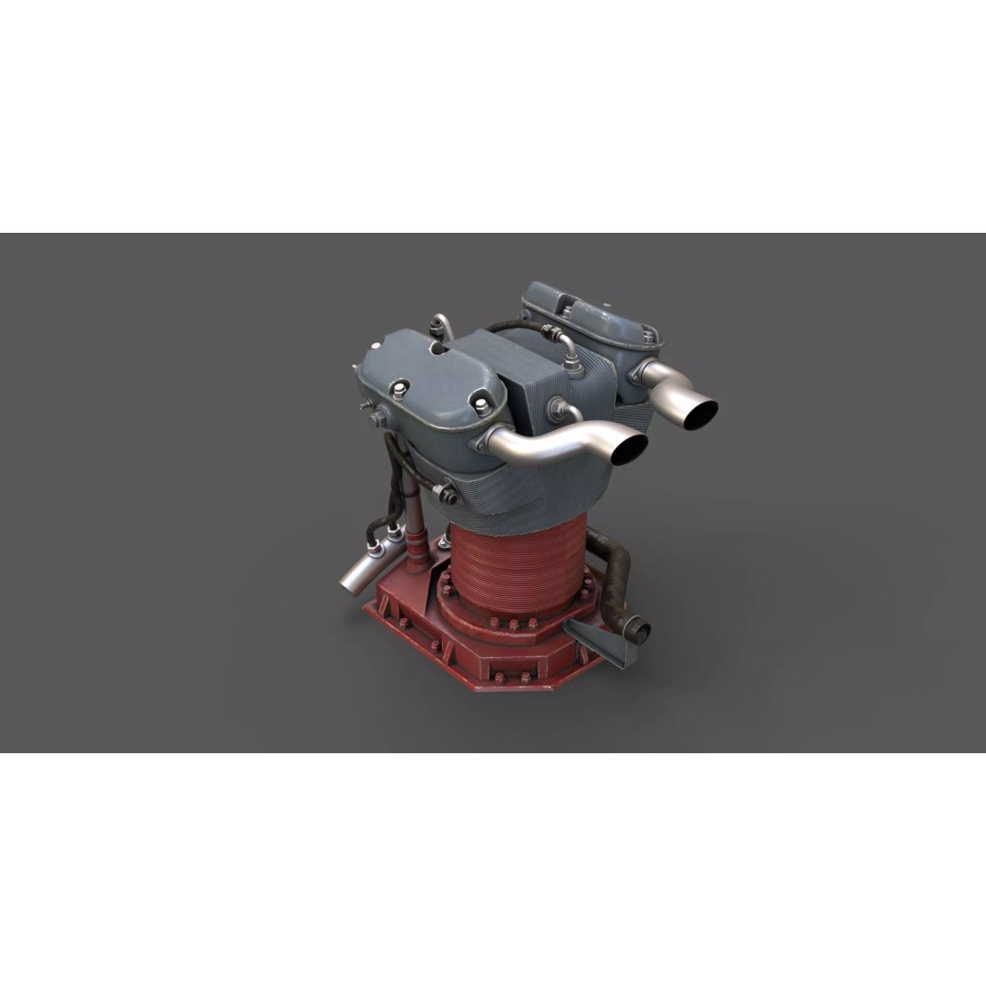 1940s Sci-Fi Technology 3D Model – Kitbash Collection, PBR Textures - View 19