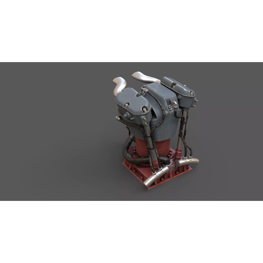 1940s Sci-Fi Technology 3D Model – Kitbash Collection, PBR Textures - View 22