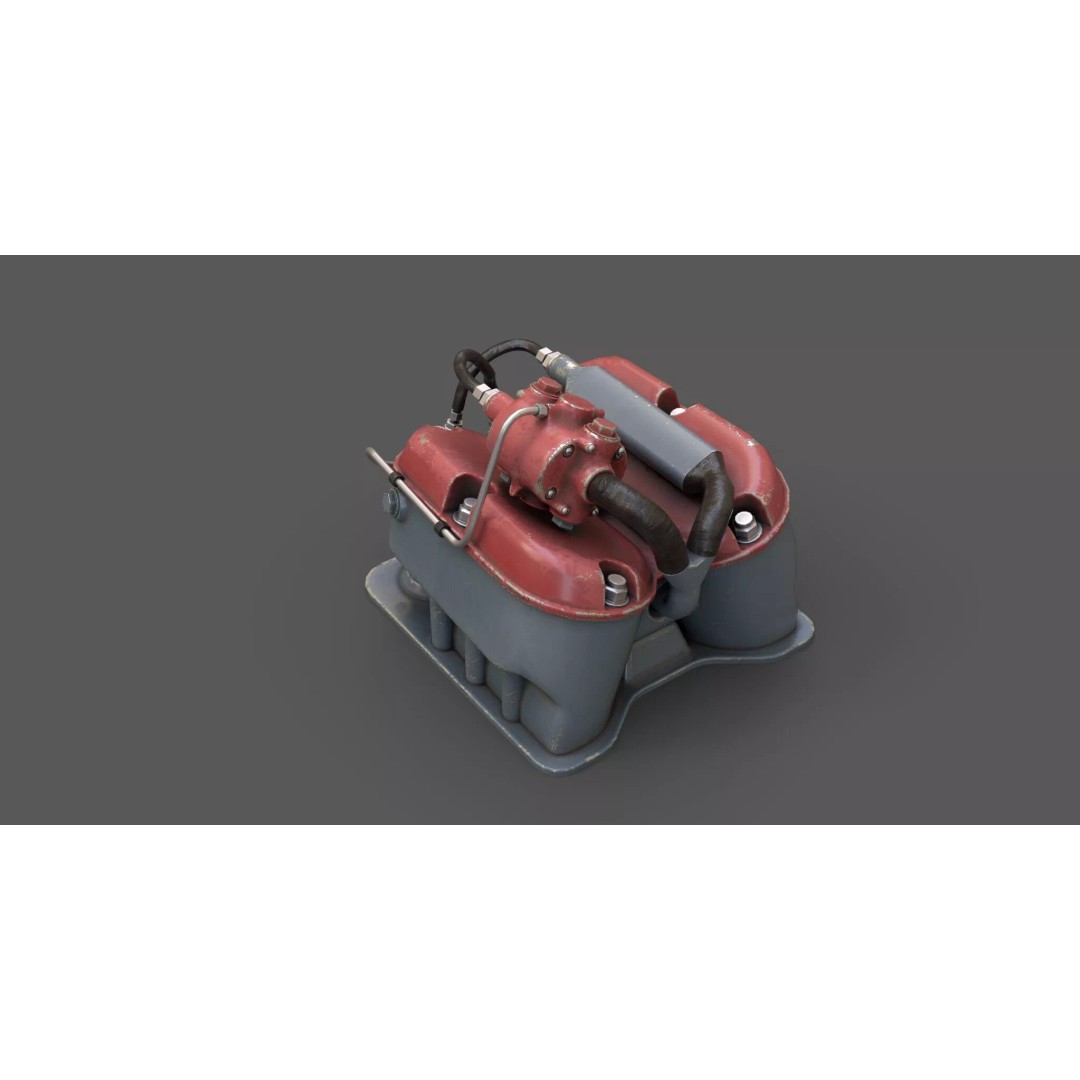 1940s Sci-Fi Technology 3D Model – Kitbash Collection, PBR Textures - View 28