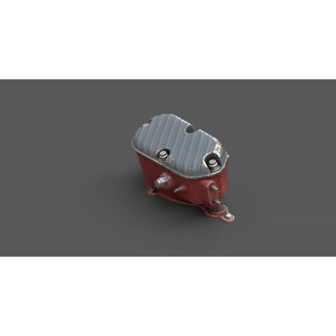 1940s Sci-Fi Technology 3D Model – Kitbash Collection, PBR Textures - View 31
