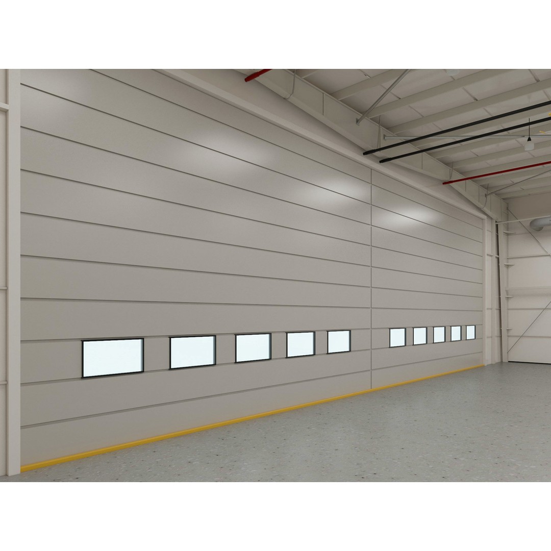 Hangar 3D Model – Detailed Industrial Building, C4D, FBX - View 12