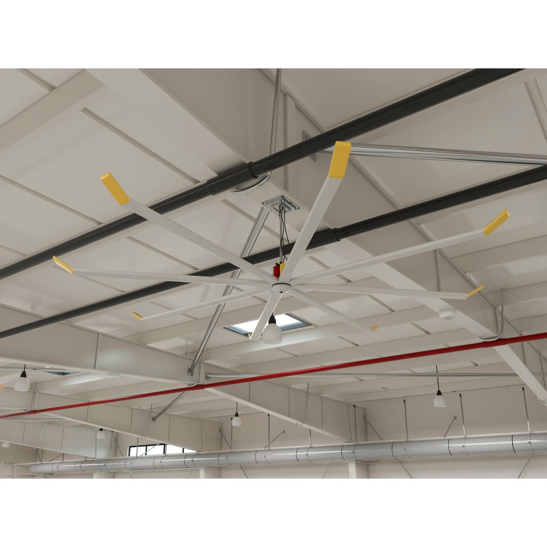 Hangar 3D Model – Detailed Industrial Building, C4D, FBX - View 9
