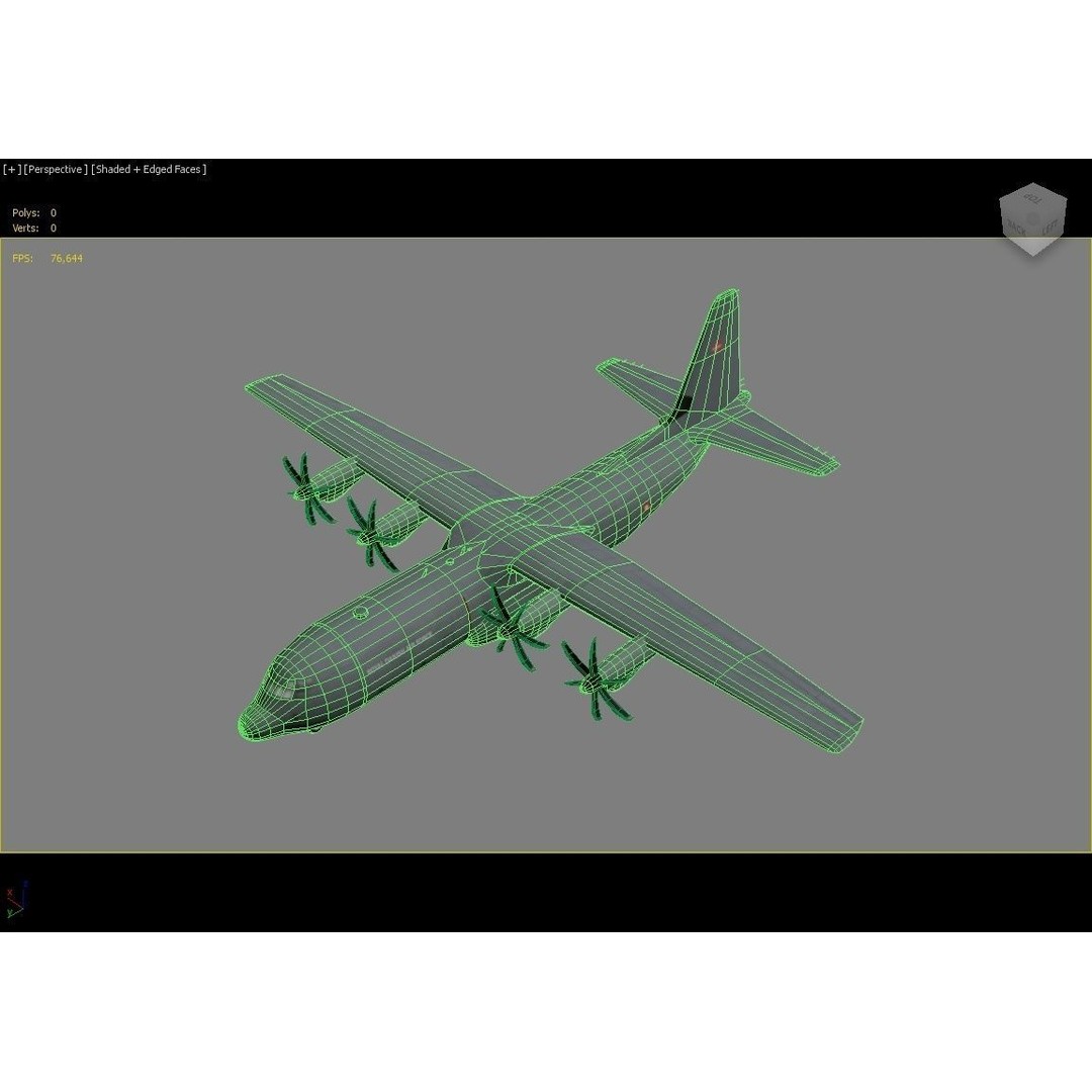 Lockheed C-130J-30 3D Model – Low Poly Static Aircraft for MSFS & XPlane