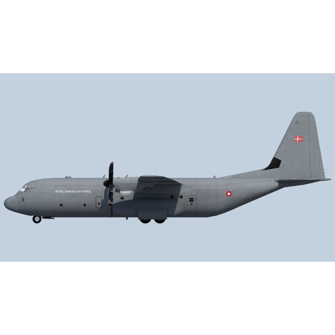Lockheed C-130J-30 3D Model – Low Poly Static Aircraft for MSFS & XPlane - View 10