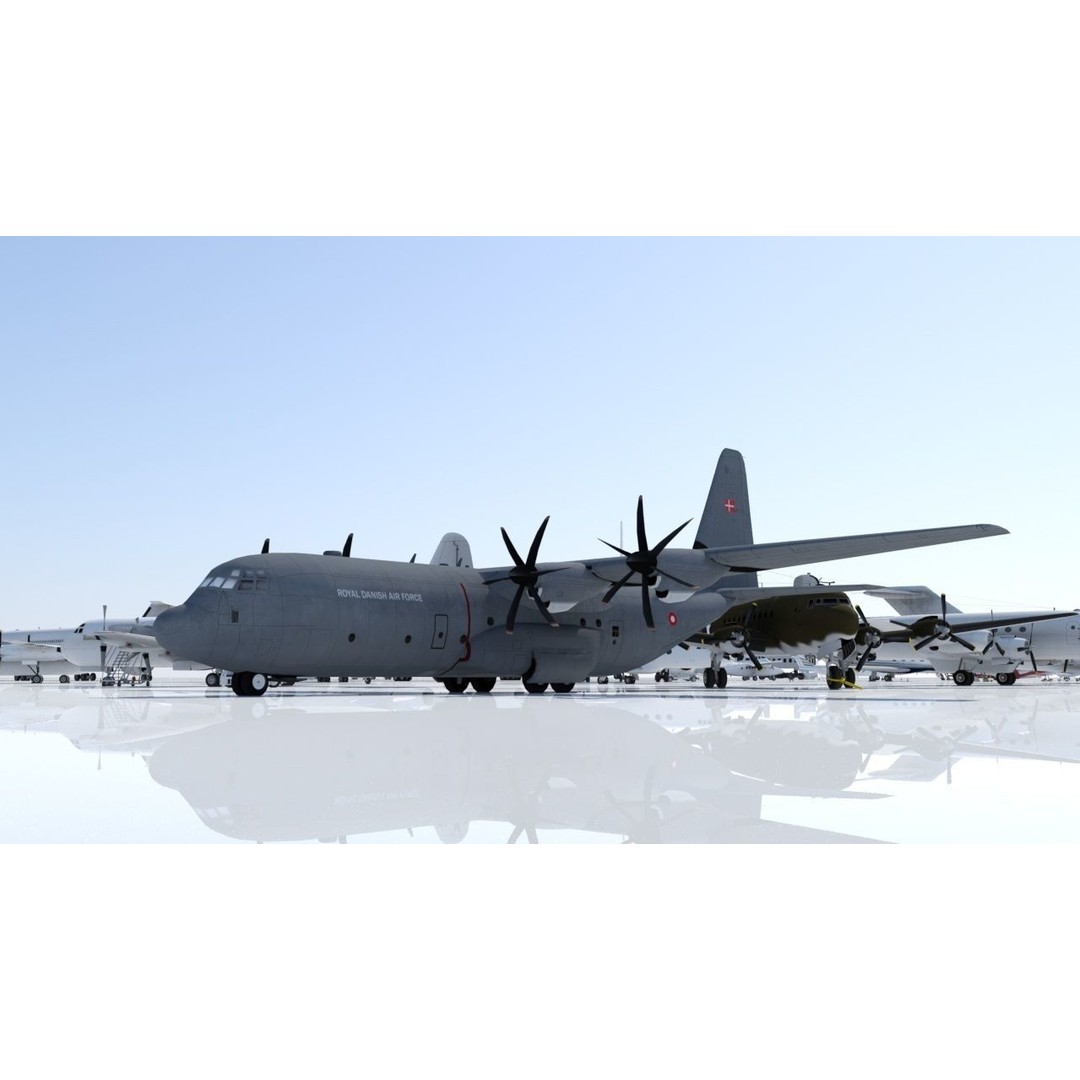 Lockheed C-130J-30 3D Model – Low Poly Static Aircraft for MSFS & XPlane - View 14