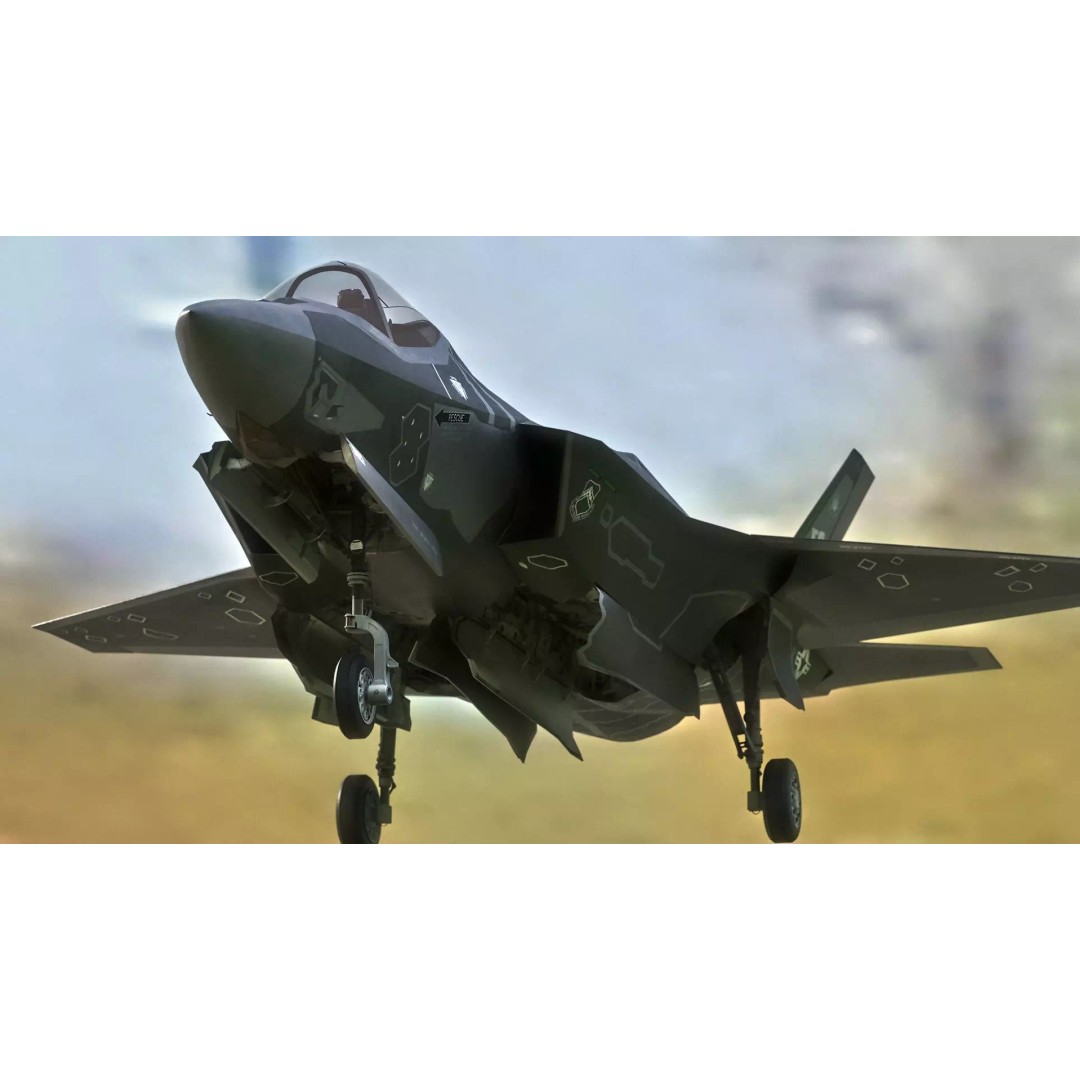 F35A Lightning II 3D Model – Fully Rigged Low-Poly Military Aircraft - View 10