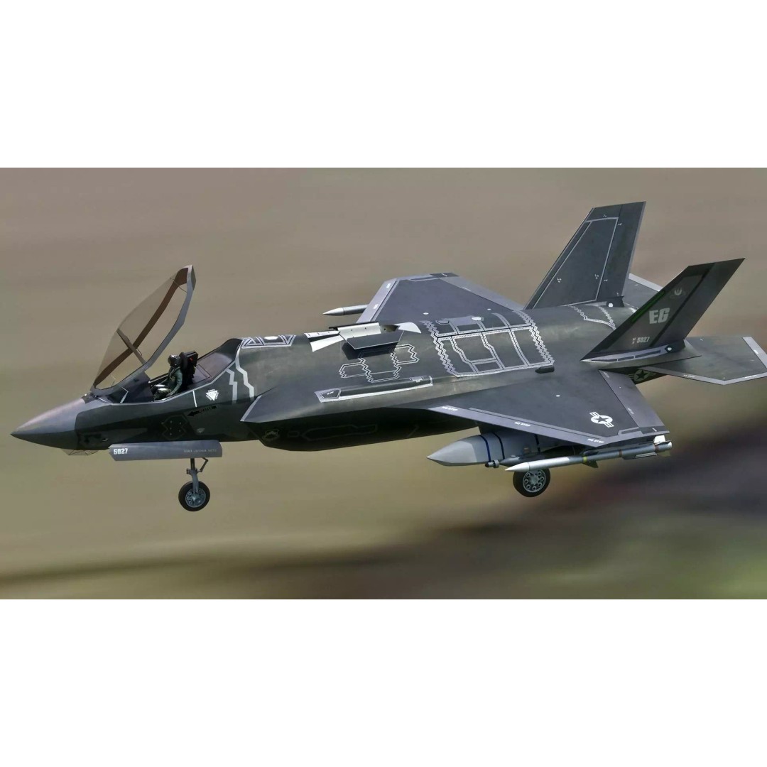 F35A Lightning II 3D Model – Fully Rigged Low-Poly Military Aircraft - View 19