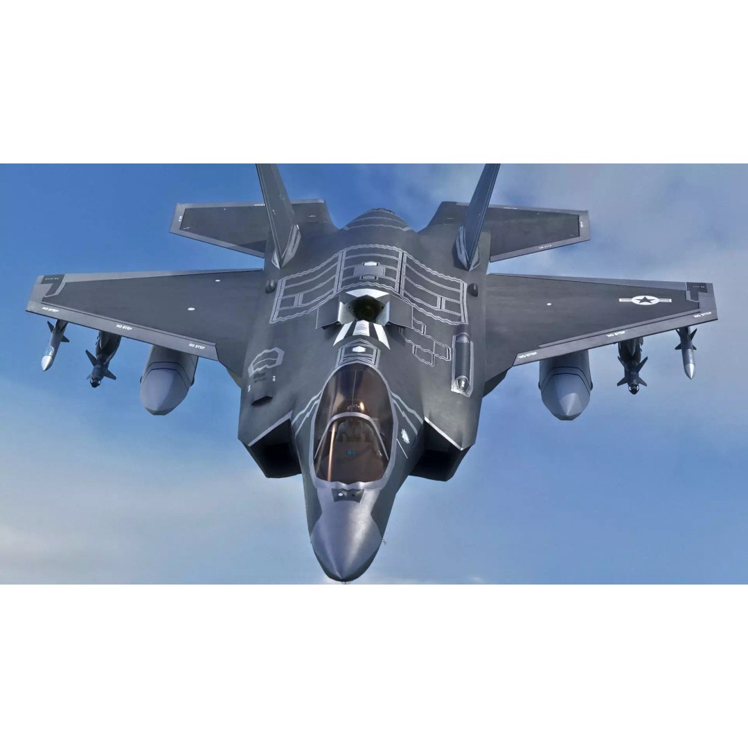 F35A Lightning II 3D Model – Fully Rigged Low-Poly Military Aircraft - View 2