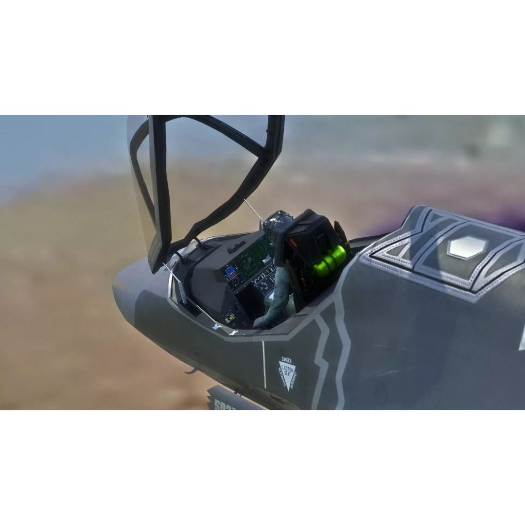 F35A Lightning II 3D Model – Fully Rigged Low-Poly Military Aircraft - View 22