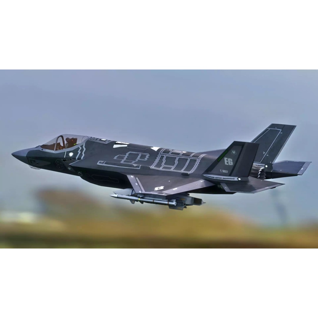 F35A Lightning II 3D Model – Fully Rigged Low-Poly Military Aircraft - View 5