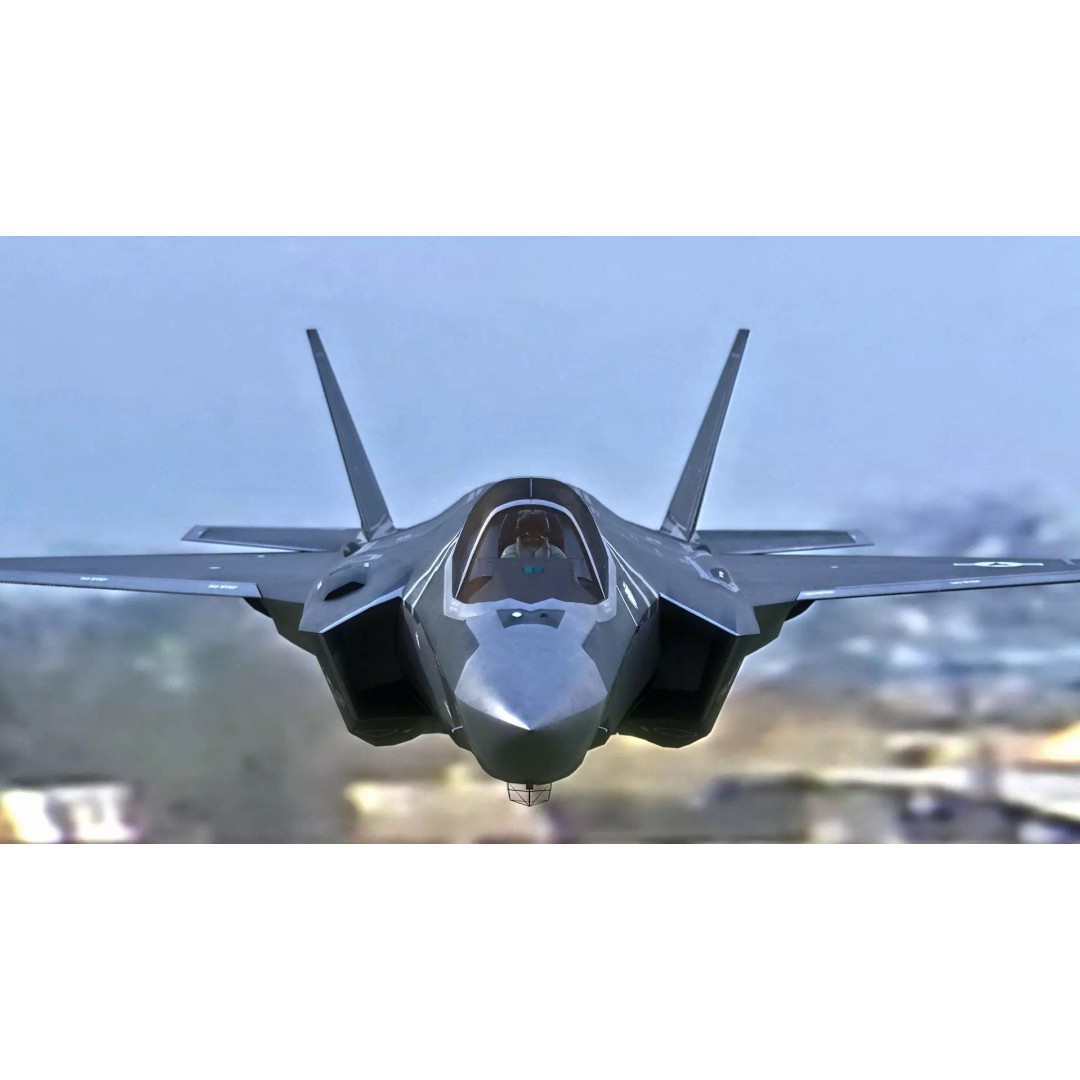 F35A Lightning II 3D Model – Fully Rigged Low-Poly Military Aircraft - View 6
